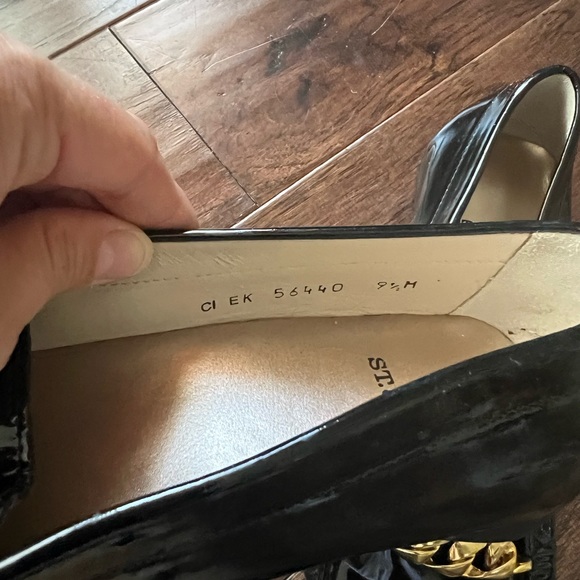 St. John patent leather loafers EUC ✨ is not missing charm - they come this way! - Picture 3 of 4